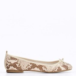 NIB Ann Taylor Shanna Exotic Ballet Flats Size 8